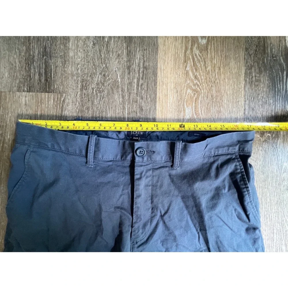 J. Crew Driggs Chinos Mens 34x34 Blue Flex Slim Fit Cotton Stretch Trousers